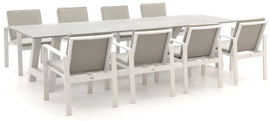 Diningset Bellagio  | 8 personen | Tuinset aluminium | 9-delig | Kees Smit Tuinmeubelen