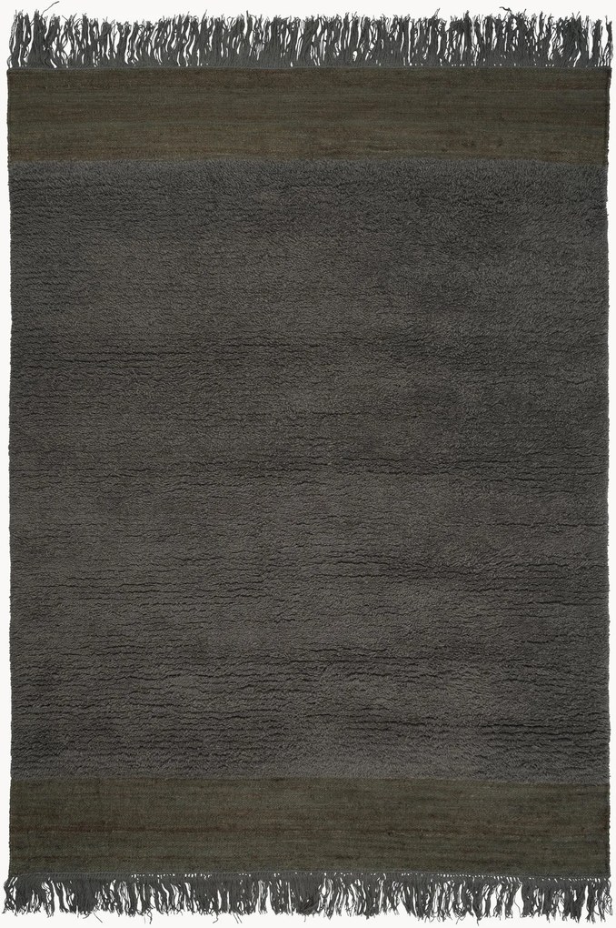 Handgemaakt hoogpolig wollen vloerkleed Ethos View