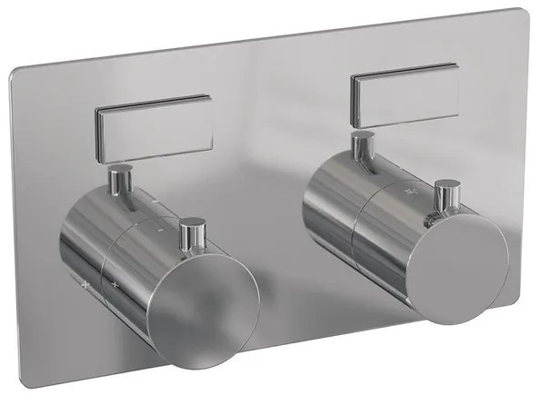 BRAUER Chrome Edition - 2 functies - inbouwthermostaat - met inbouwdeel - drukknoppen - in/afbouwdelen - chroom 5-CE-155