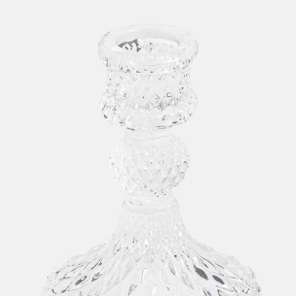 Kandelaar in glas H10,2 cm, Carsa