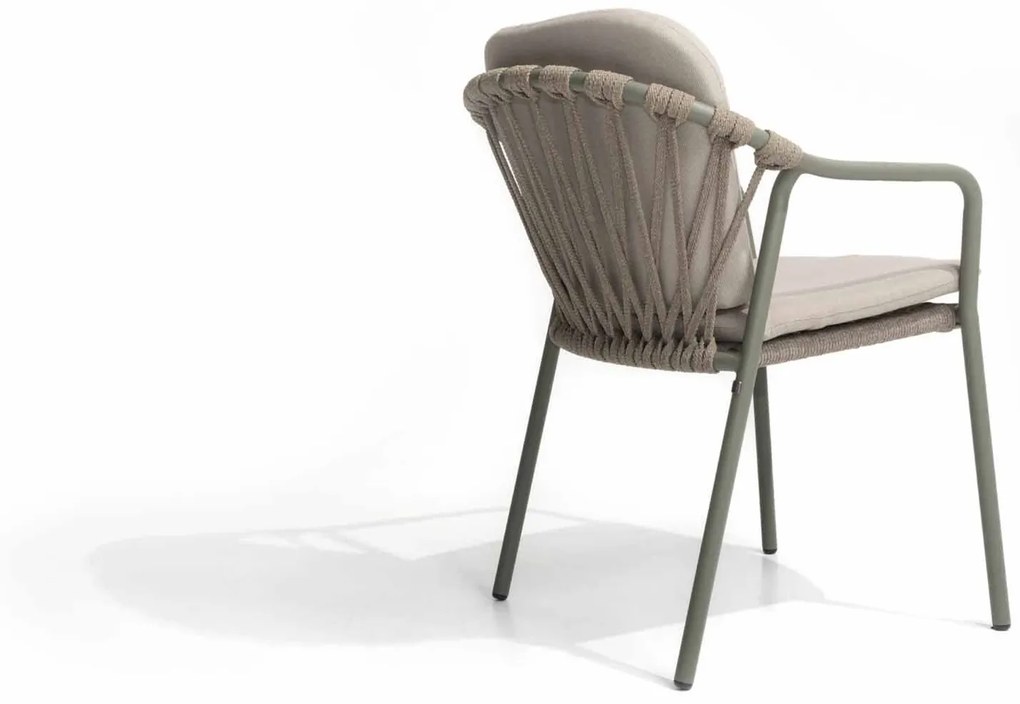 Taste by 4 Seasons Manitoba stapelbare tuinstoel olijfgroen SALE  Tuinstoel    taupe weerbestendig