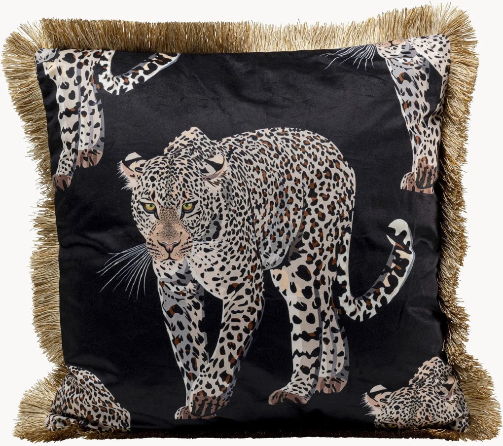 Handgemaakte kussen Leopard