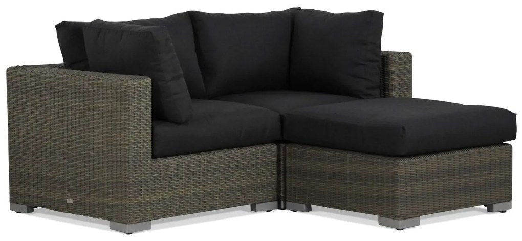 Chaise Loungeset 2 personen Wicker Taupe Garden Collections Toronto