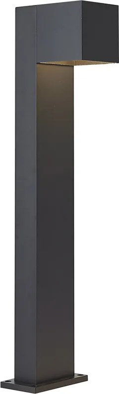 Buitenlamp zwart 65cm incl. LED IP64 met dimlicht en solar - Charlene