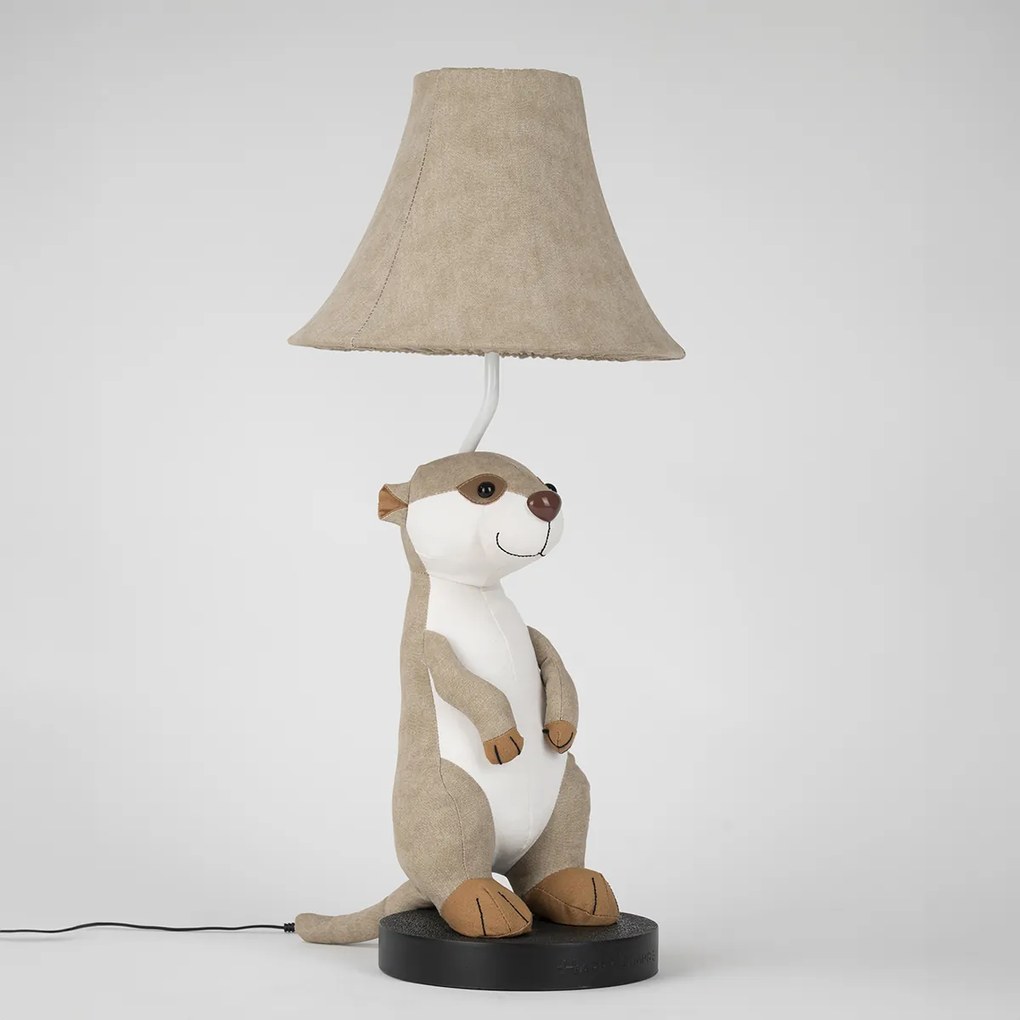 LED Kinder tafellamp stokstaartje beige - Eddie Kinderlamp Binnenverlichting Lamp