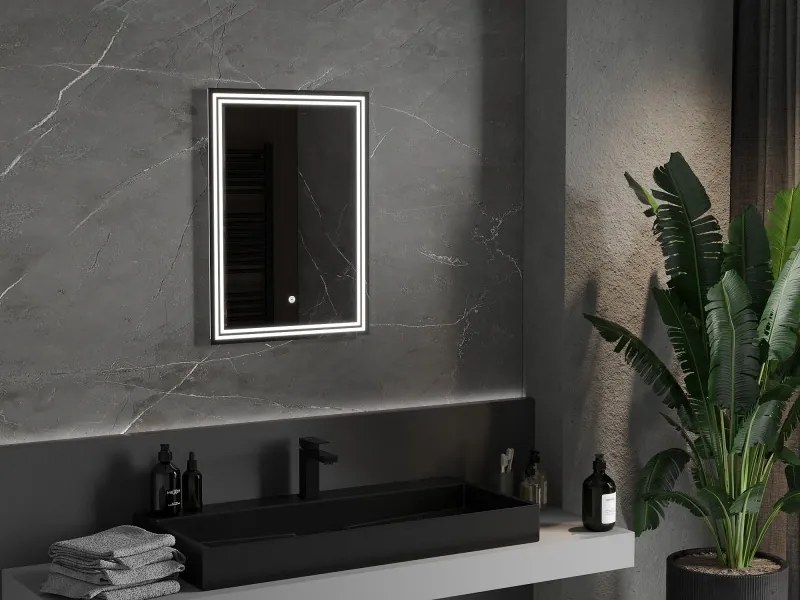 Mexen Taco verlichte badkamer spiegel 50 x 70 cm, LED 6000K, anti-condens - 9805-050-070-611-00