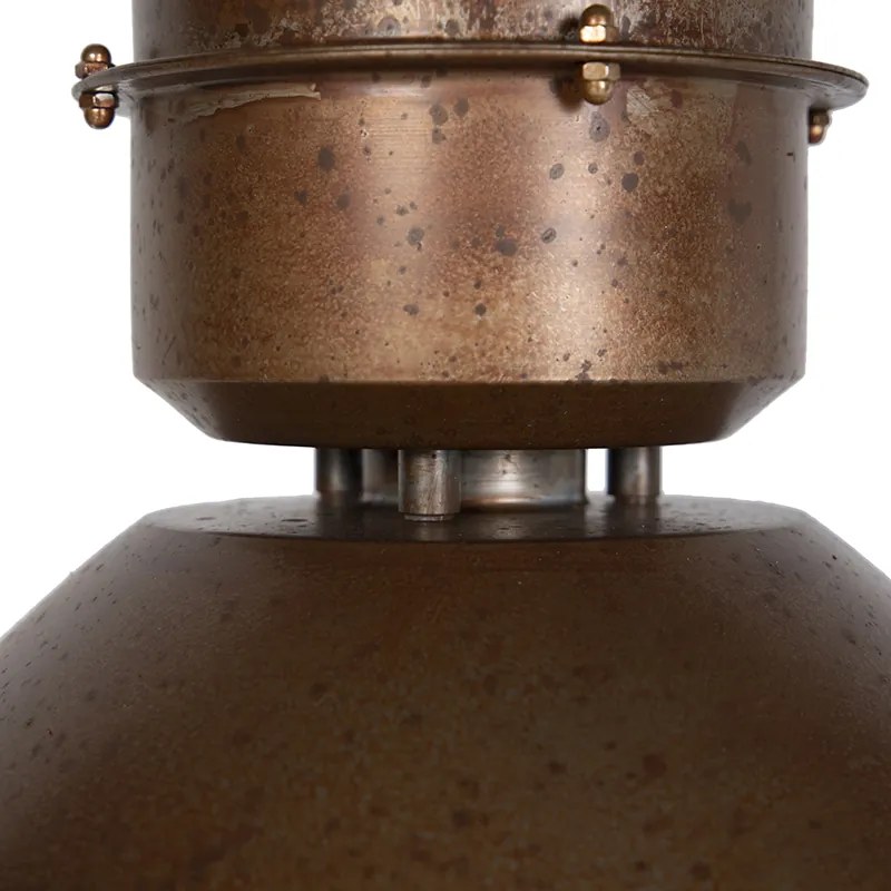 Industriële hanglamp roestbruin - Flynn
