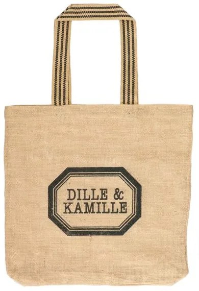 Tas, Dille&amp;Kamille, jute met hengsel