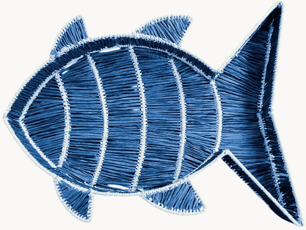 Handgemaakte raffiamand Fish