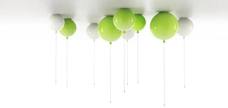 Brokis - Plafondlamp Memory Groen glanzend / Zilver Glas