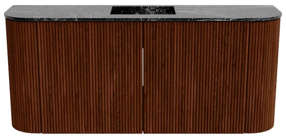 Mondiaz Joya DLux 95cm toiletmeubel ronding links/rechts ruby met wastafel faye midden zonder kraangat lava