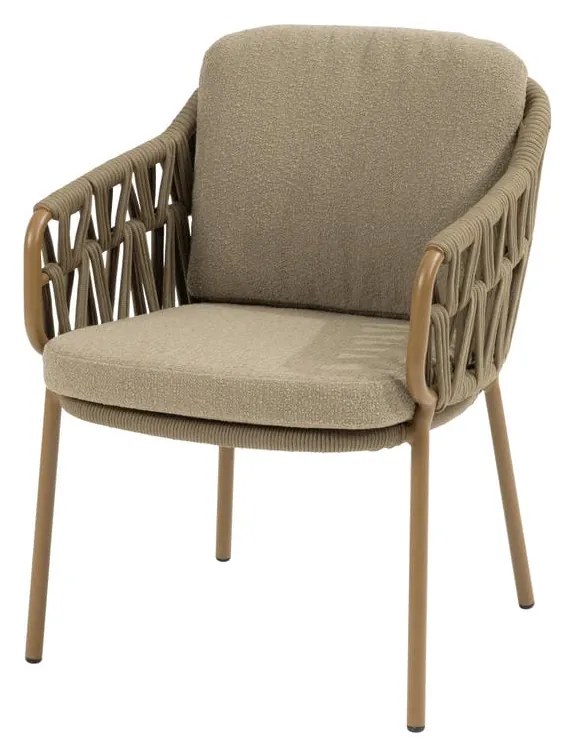 4 Seasons Outdoor Biarritz tuinstoel amber Tuinstoel beige weerbestendig