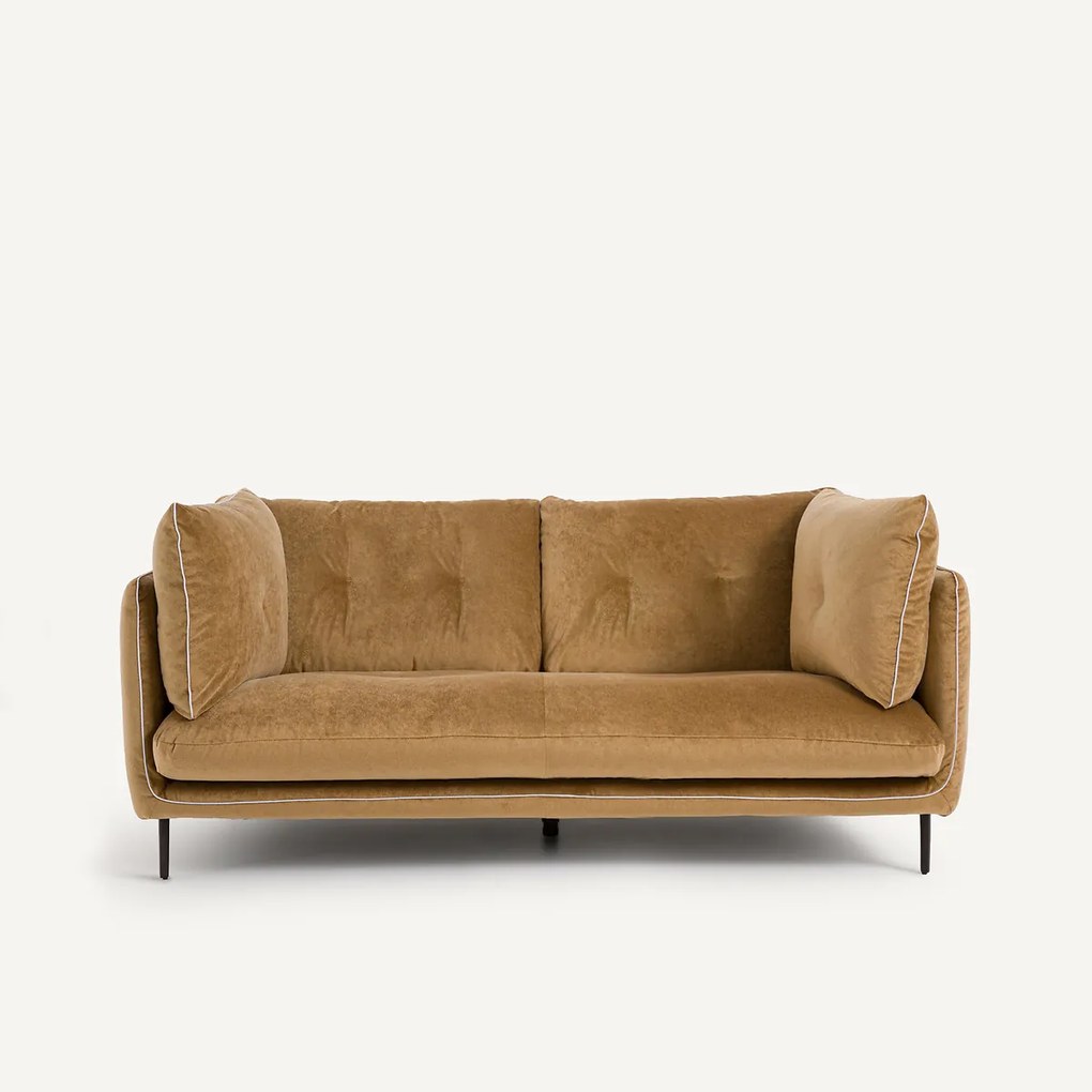 Compacte bank in linnen fluweel, BOTERO