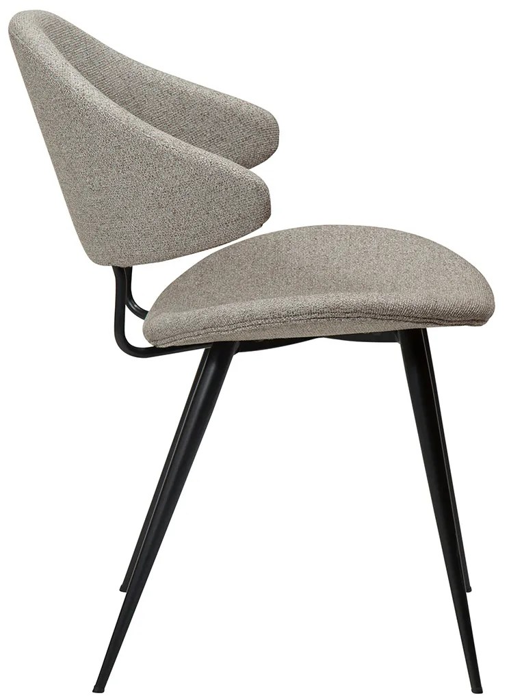 Dan-Form Napoleon Design Eetkamerstoel Grijsbruin Boucle