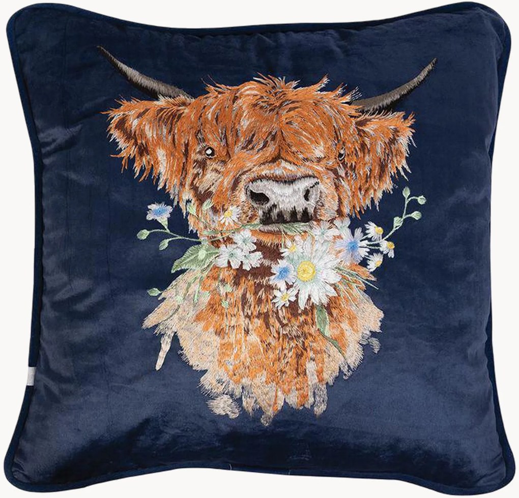 Geborduurde kussenhoes Daisy Coo