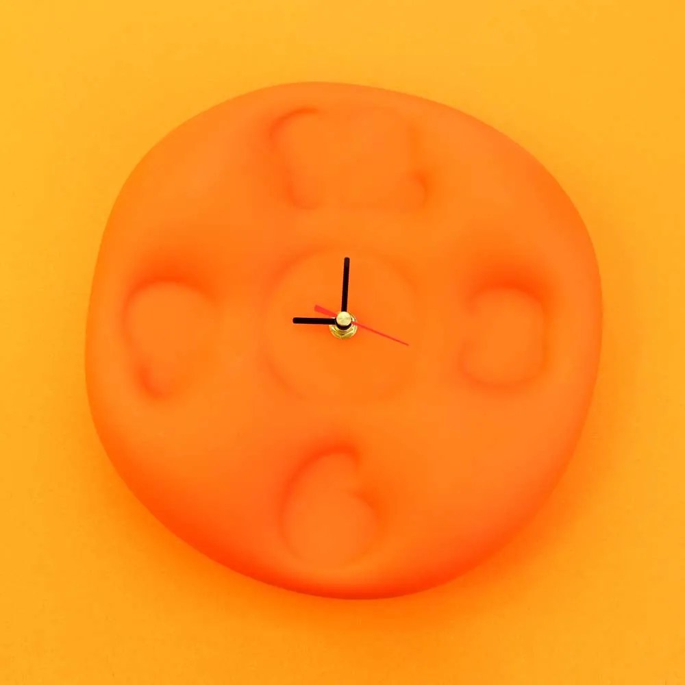 Teun Zwets - Bubble Clock Oranje