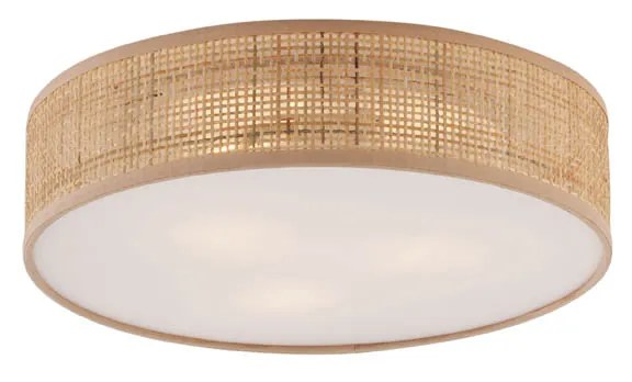 Oosterse plafondlamp rotan 38cm  - Trammy