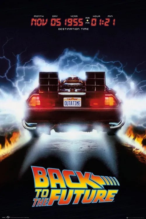 Poster Back To The Future - Delorean