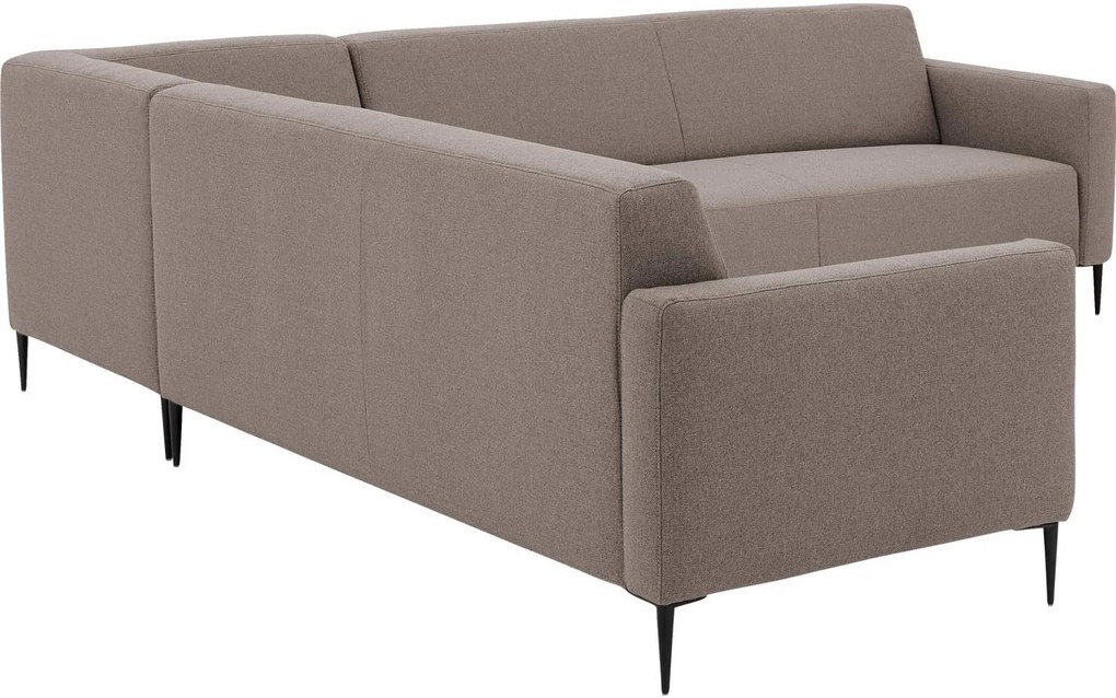 Goossens Key West grijs, stof, 3-zits, modern design