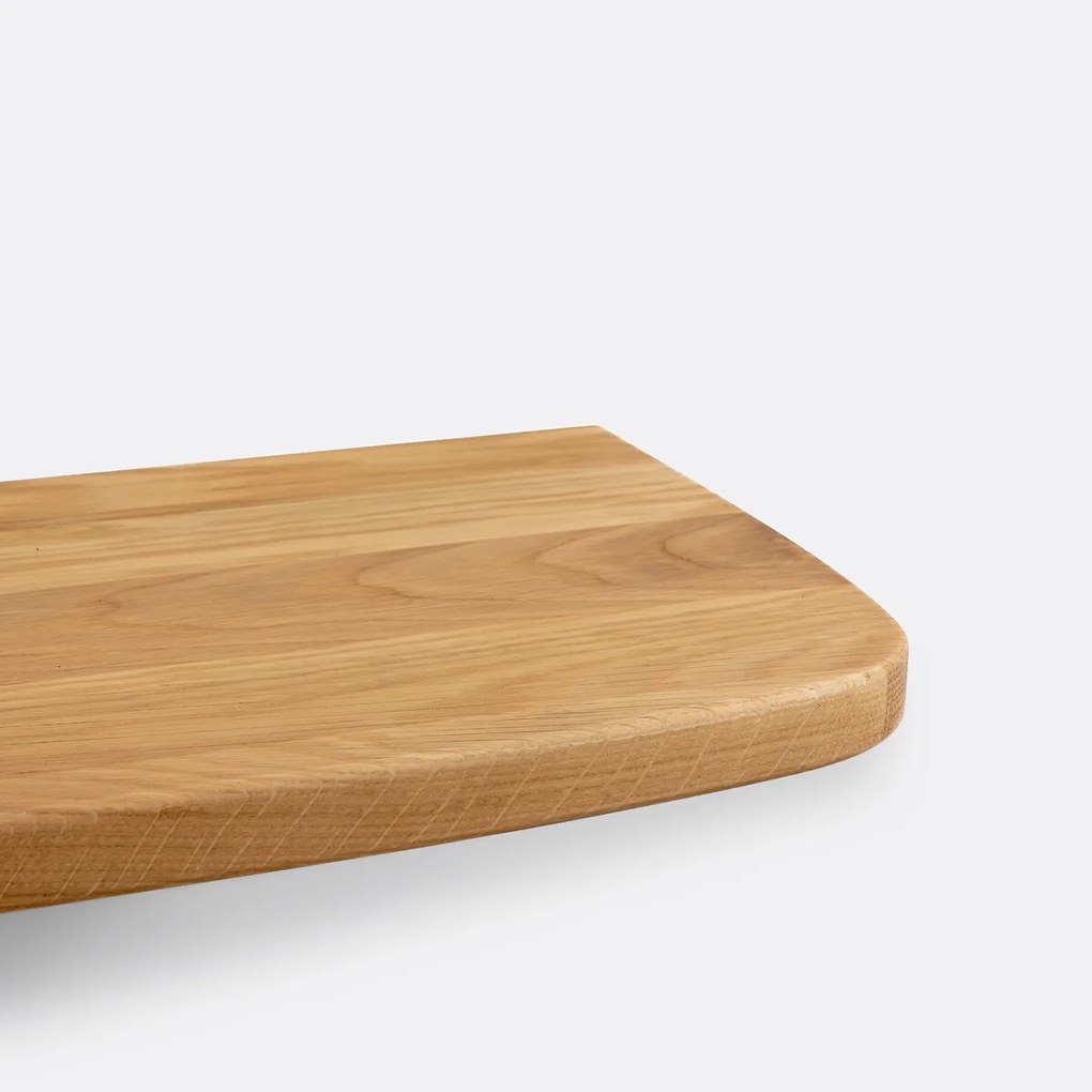 Set van 2 wandplanken in eik en vlechtwerk, Buisseau