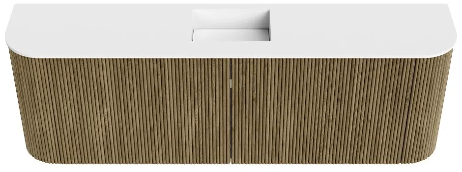 Mondiaz Joya 125cm toiletmeubel ronding links/rechts dusk met wastafel faye midden zonder kraangat talc