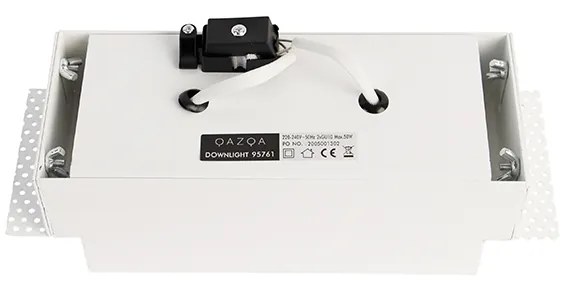 Inbouwspot wit GU10 draai- en kantelbaar trimless 2-lichts - Oneon Modern GU10 Binnenverlichting Lamp