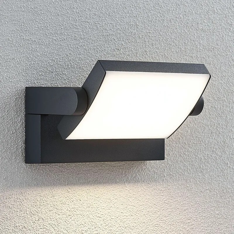LED buitenwandlamp Sherin, draaibaar - lampen-24