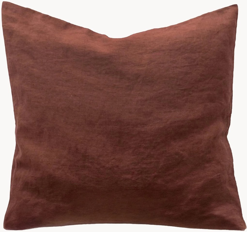 Linnen kussenhoes Chocolate