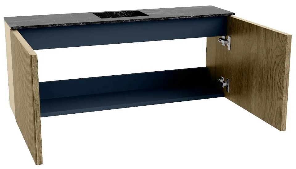 Mondiaz Joya DLux 100cm toiletmeubel dusk met wastafel faye midden 1 kraangat lava