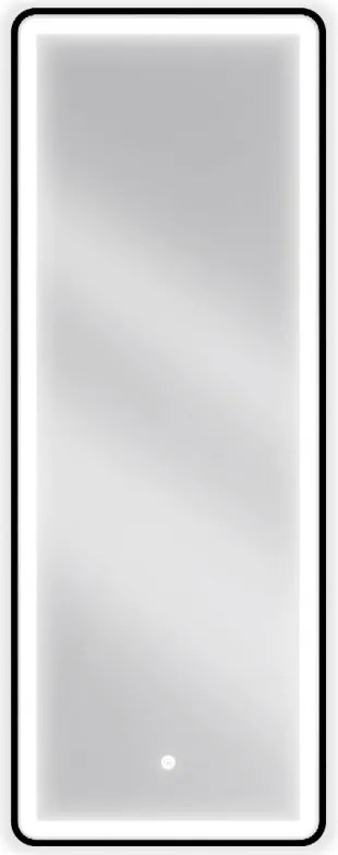 Mexen Coro verlichte badkamerspiegel 45 x 120 cm, LED 6000K, antivmist, zwarte lijst - 9817-045-120-611-70