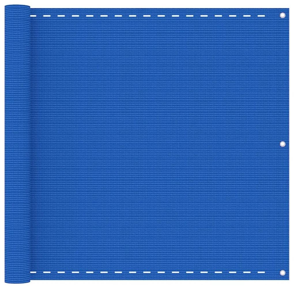 vidaXL Balkonscherm 90x300 cm HDPE blauw