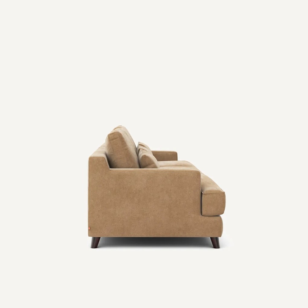 Bank 3- of 4-zits, van stonewashed fluweel, ALWINE