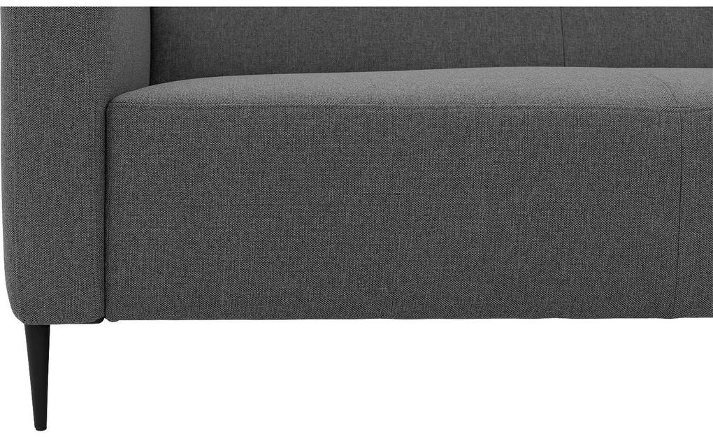 Goossens Zitmeubel Key West grijs, stof, 2,5-zits, modern design met ligelement rechts