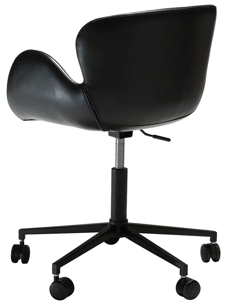 Dan-Form Gaia Design Bureaustoel Met Armleuning Zwart Kunstleer