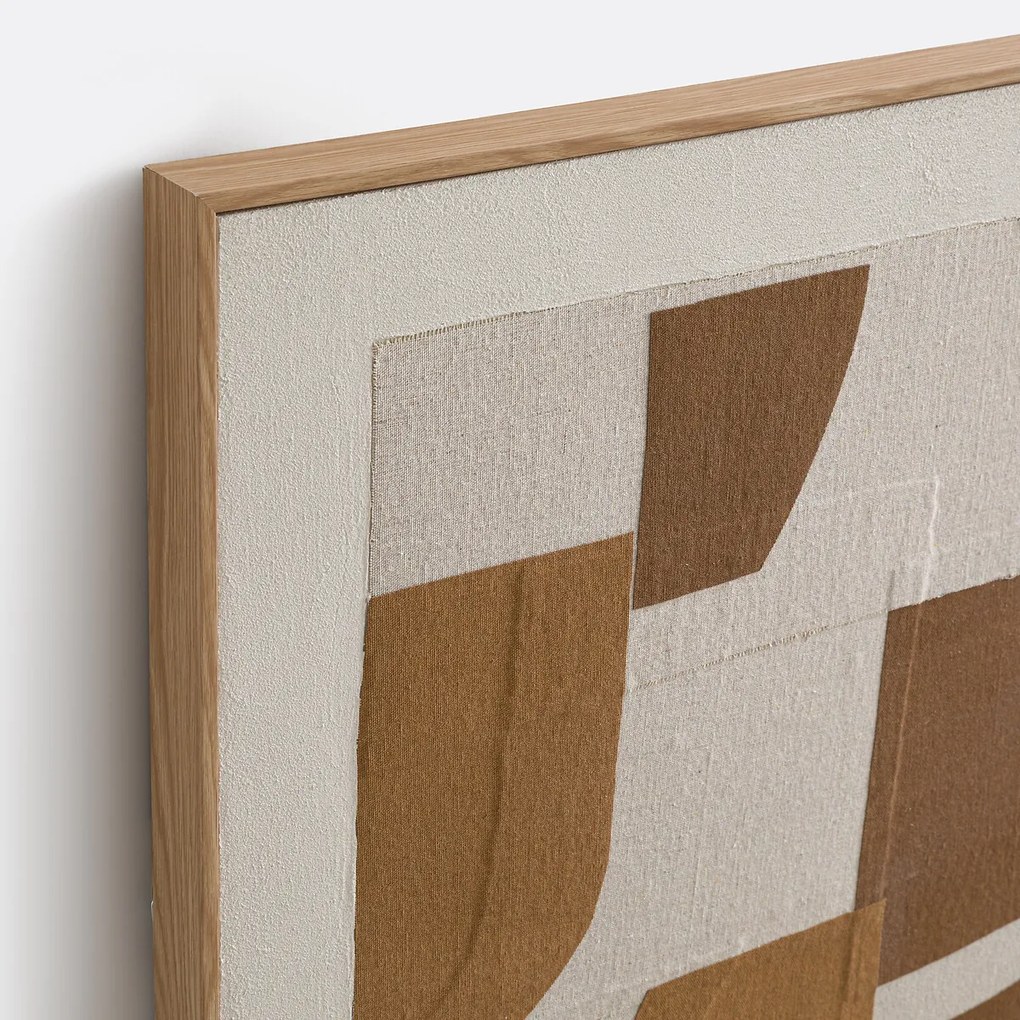 Ingelijst linnen doek, lengte 80 x hoogte 100 cm, SEPYA