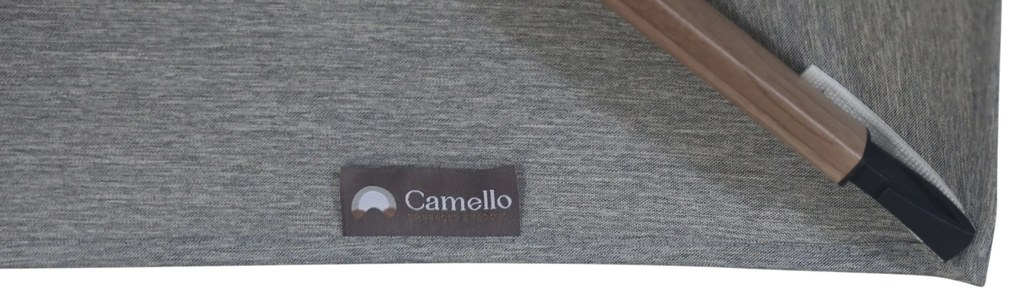 Zweefparasol 3x3.5m S2 Excellent (excl. voet) Grijs-antraciet Camello Luna