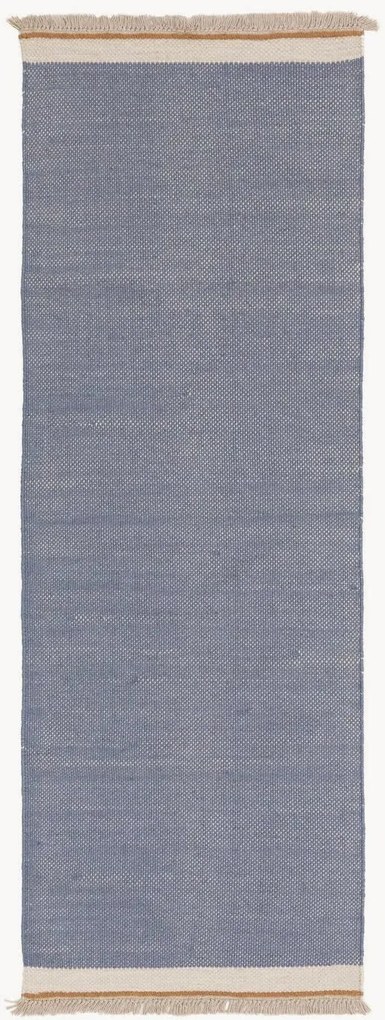 Handgeweven wollen loper Karla