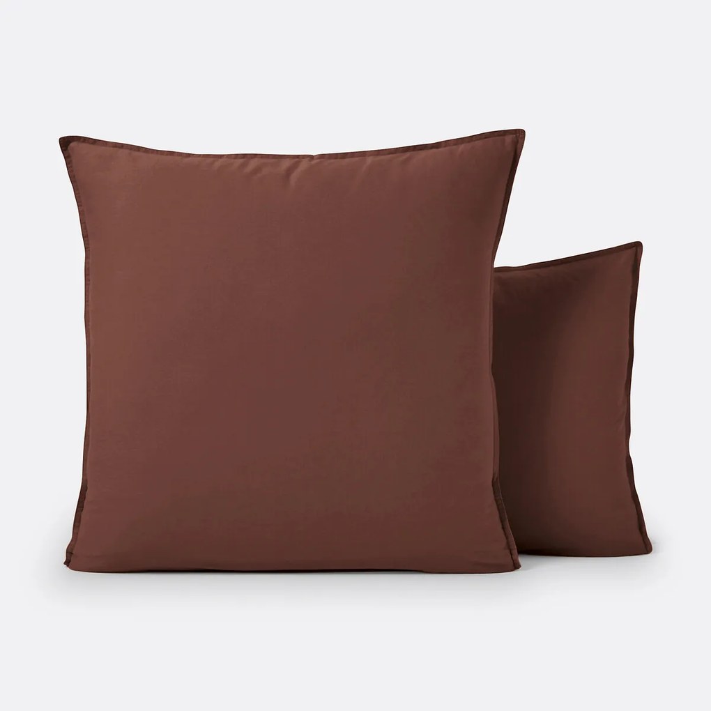 Effen kussensloop in gewassen katoen, Scenario