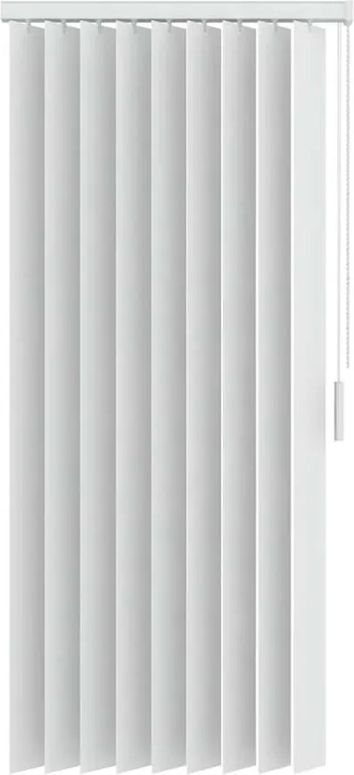 Verticale lamellen PVC verduisterend 89 mm - wit - 250x180 cm - Leen Bakker