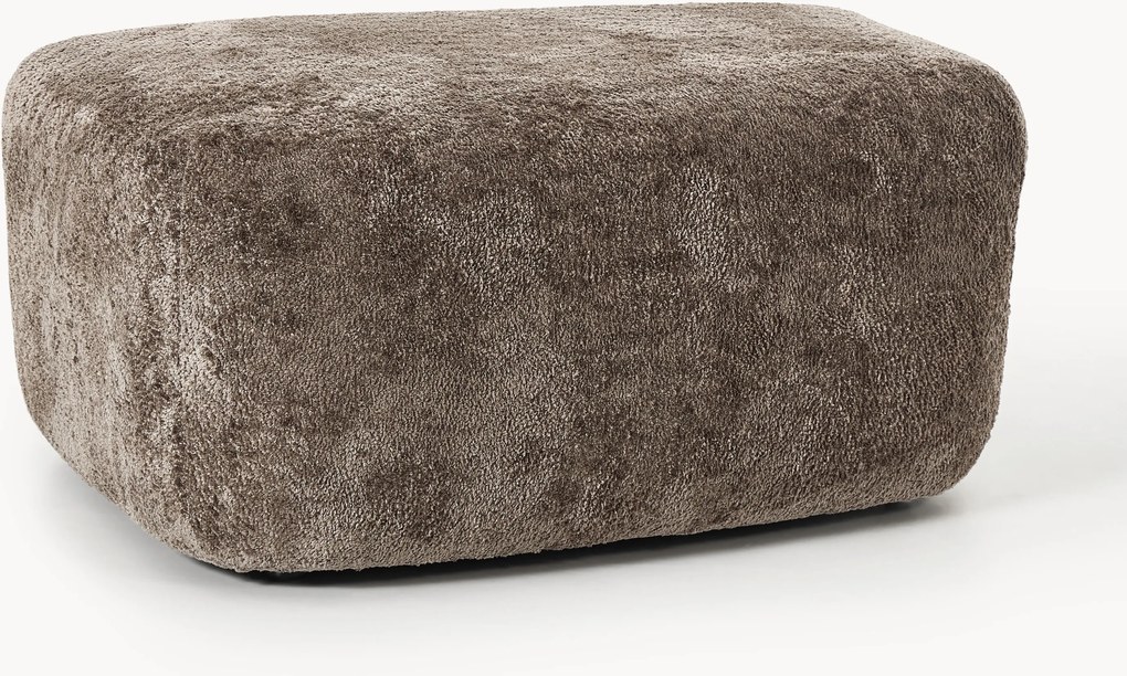 Grote teddy bouclé ottoman Wolke