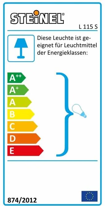 STEINEL 657413 Sensorlamp Buitenverlichting Steinel Sensor Buitenlamp L 115 S wit