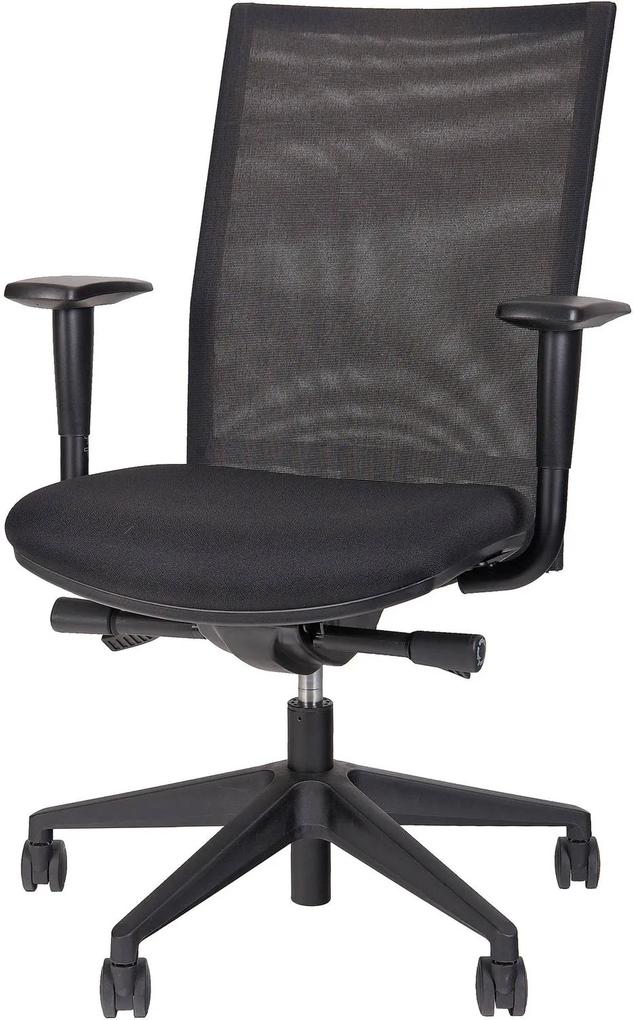 Zwarte ergonomische bureaustoel mesh Cordoba