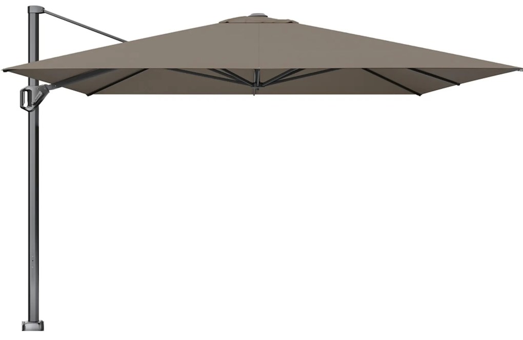 Challenger T1 telescope premium zweefparasol 350x350 cm havanna