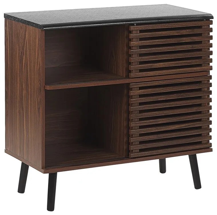 Sideboard donkerbruin PERTH Beliani