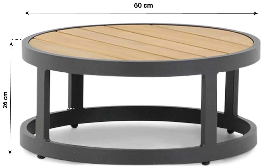 Hoek loungeset 5 personen Wicker Grijs Garden Collections Oxford/Westfield