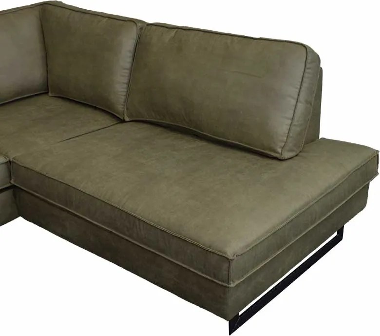 Hoekbank - Riverdance - rechts - leer Dalton groen 14