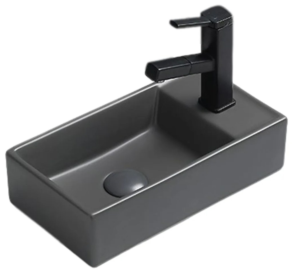 Lambini Designs Aigua fontein met kraangat grijs mat