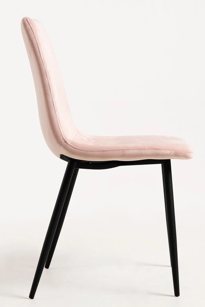 Set 4 Fluwelen Liny Stoelen