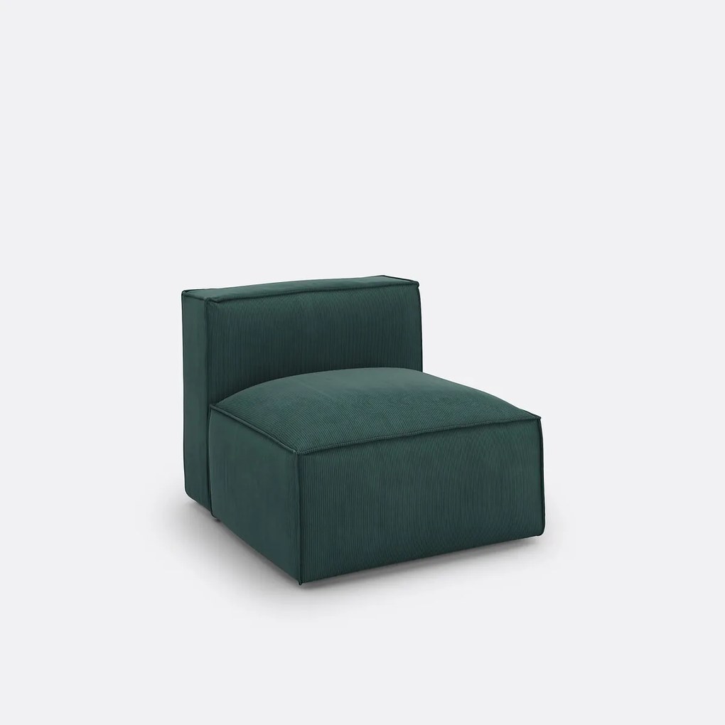 Modulaire comfortzetel in geribd fluweel, Seven