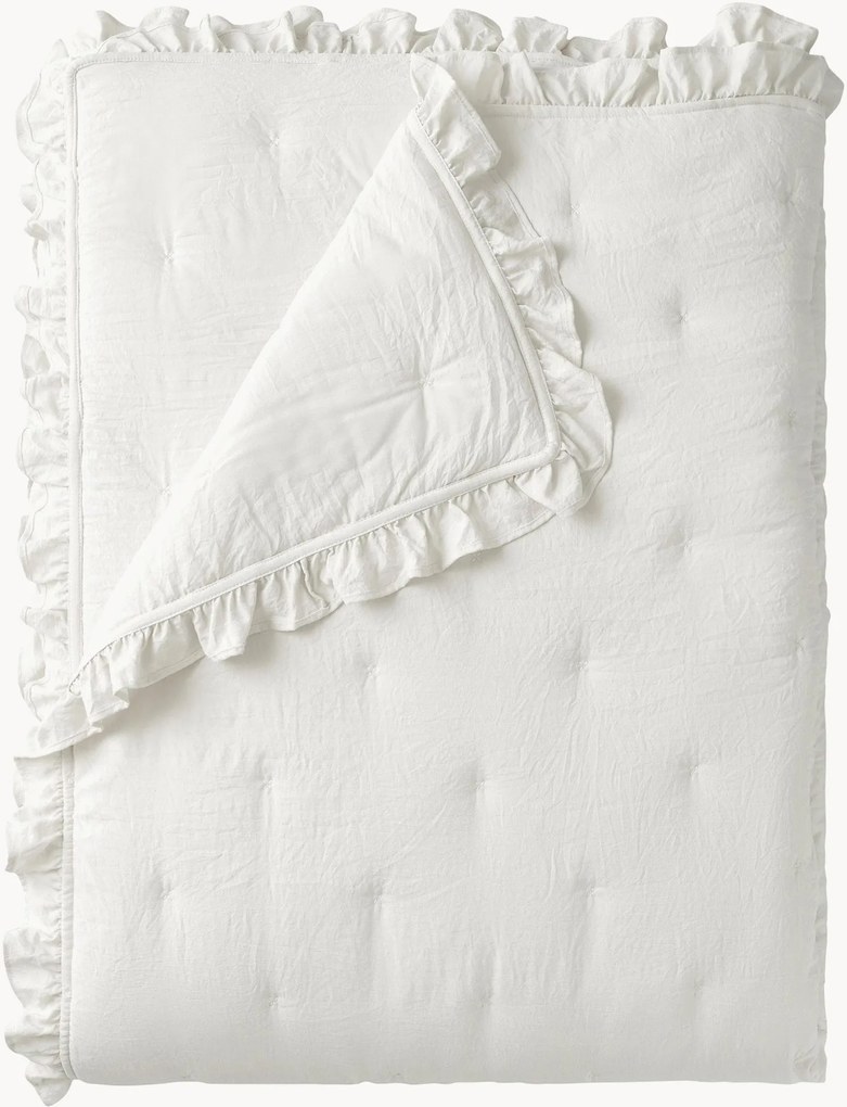 Gewatteerde bedsprei Aimée met ruches